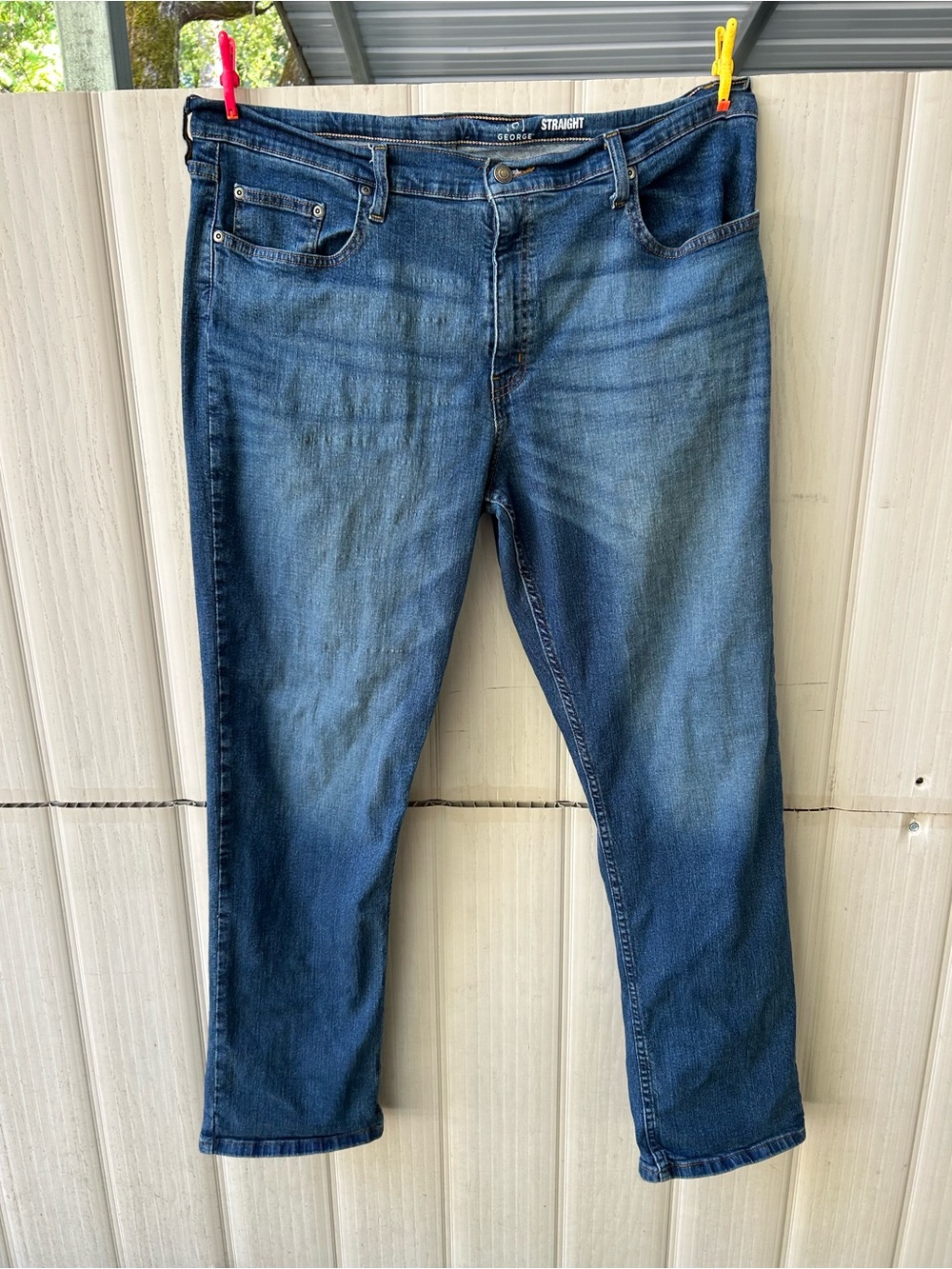 George Men's Straight Jeans in Medium Blue